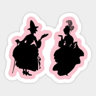 Cinderella Silhouette Ballgown Sticker